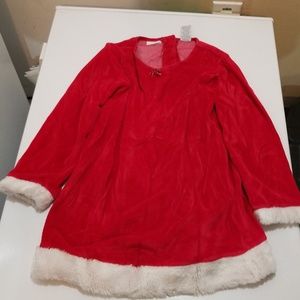 Girls size 6 Mrs. Santa Claus dress